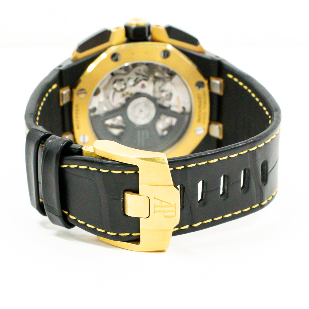 Royal Oak Offshore Self Winding Chronograph 43mm Black Ceramic and Yellow Gold 26420CE.OO.A127CR.01