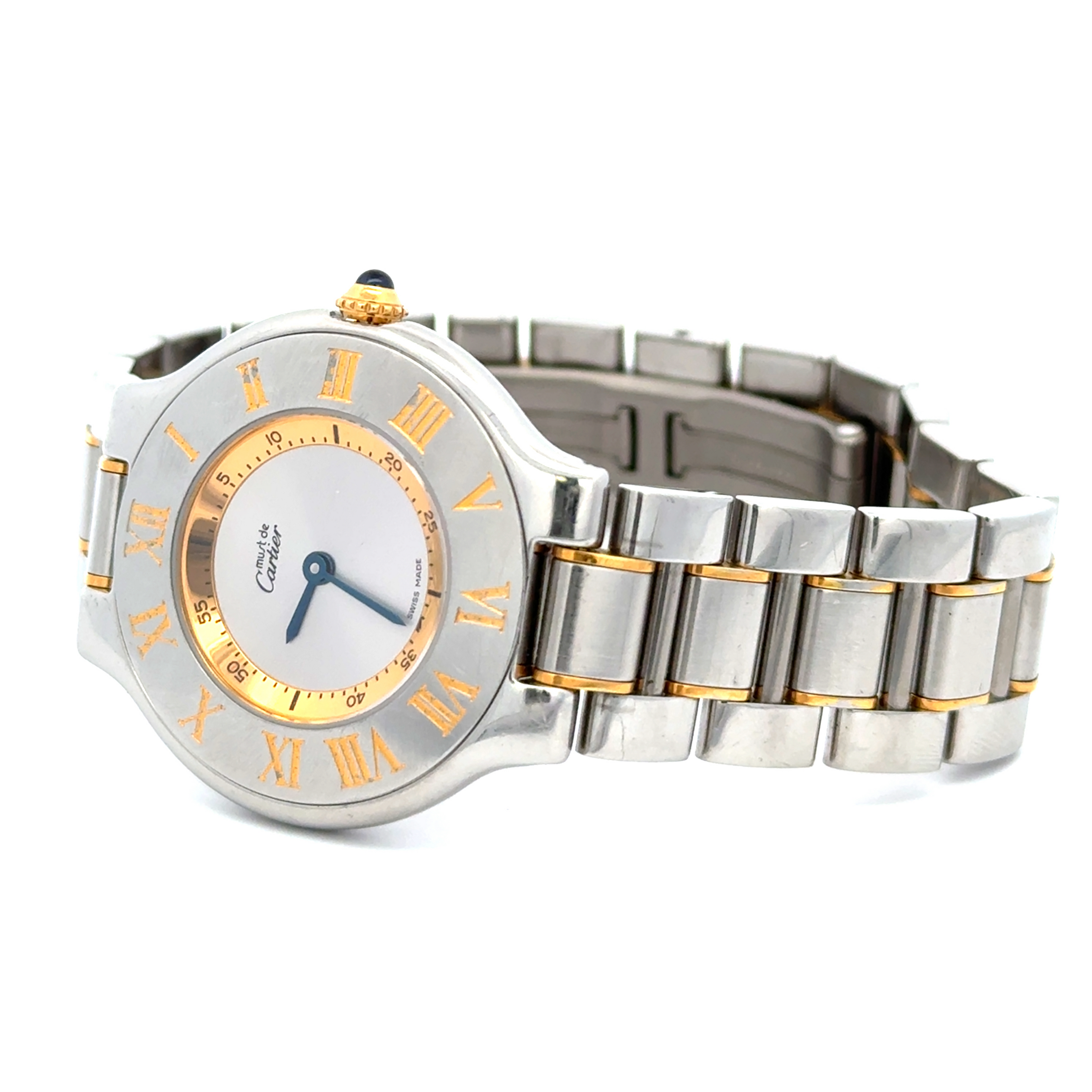 Pre-Owned Cartier Must de Cartier 21 Watch Ref. 1330 Steel & Gold