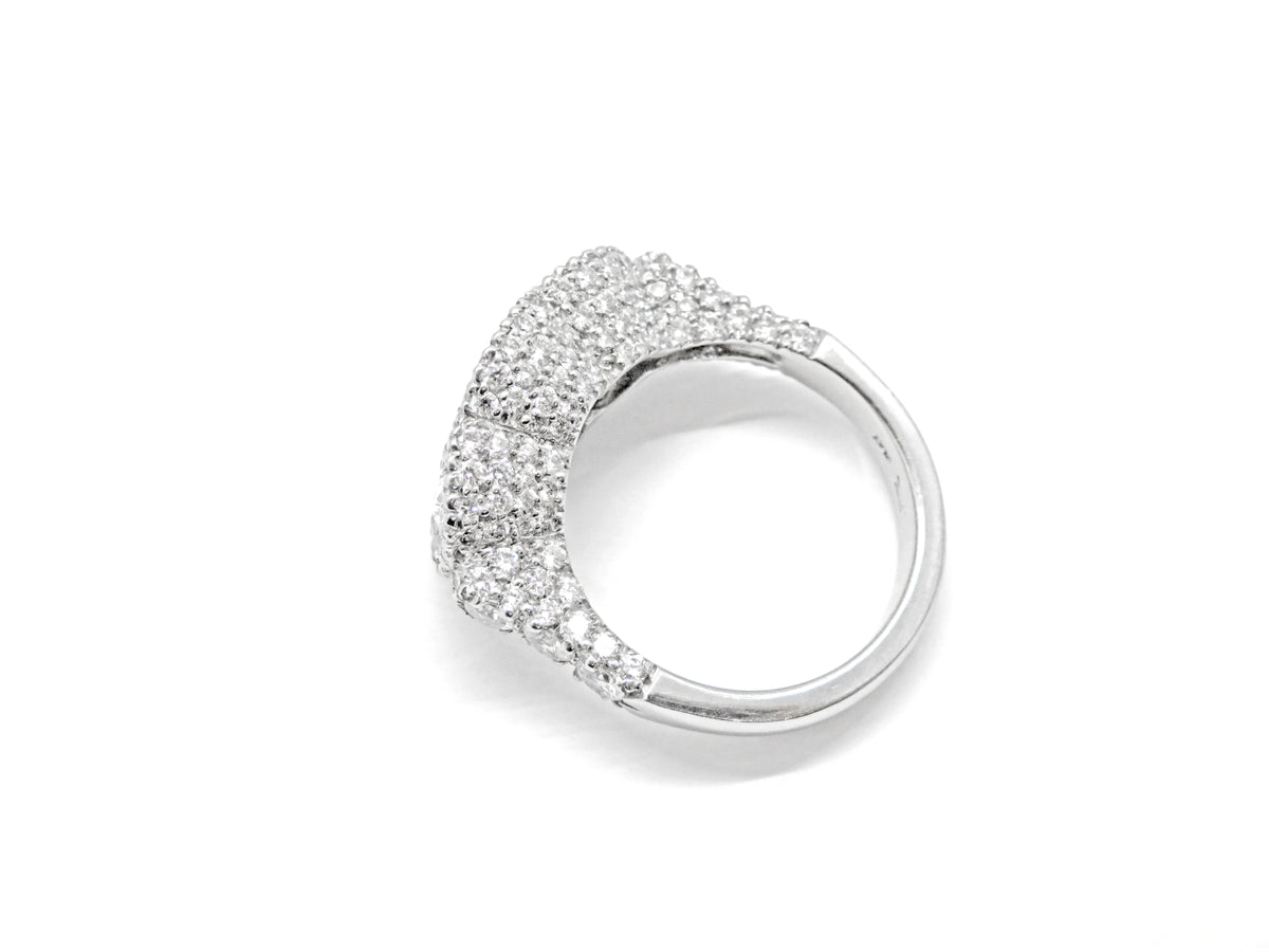 Platinum Blue Sapphire & Diamond Halo Ring