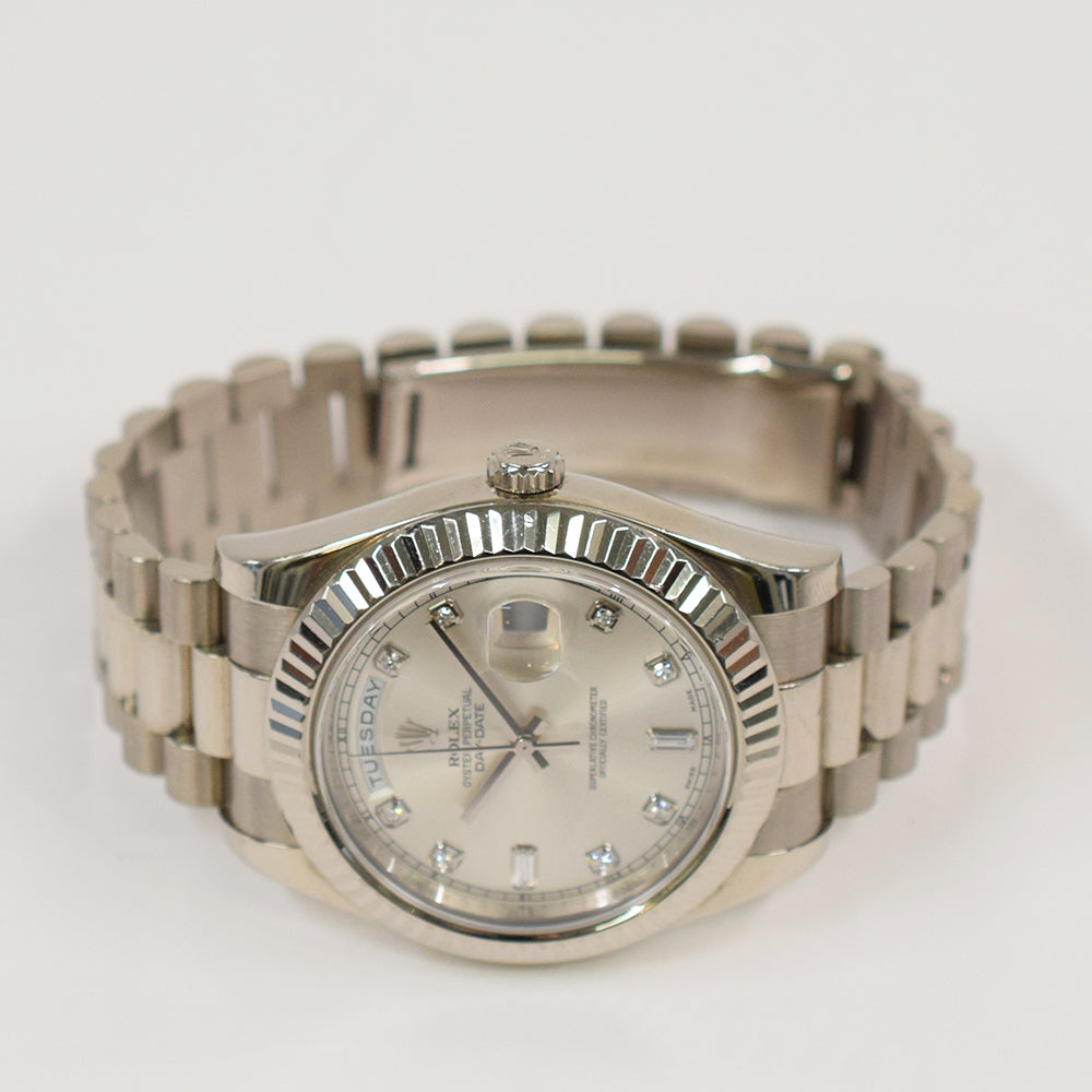 Day-Date President 41mm White Gold 218239A