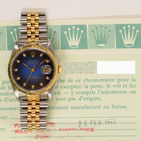Datejust 36mm Steel and Yellow Gold 16233G