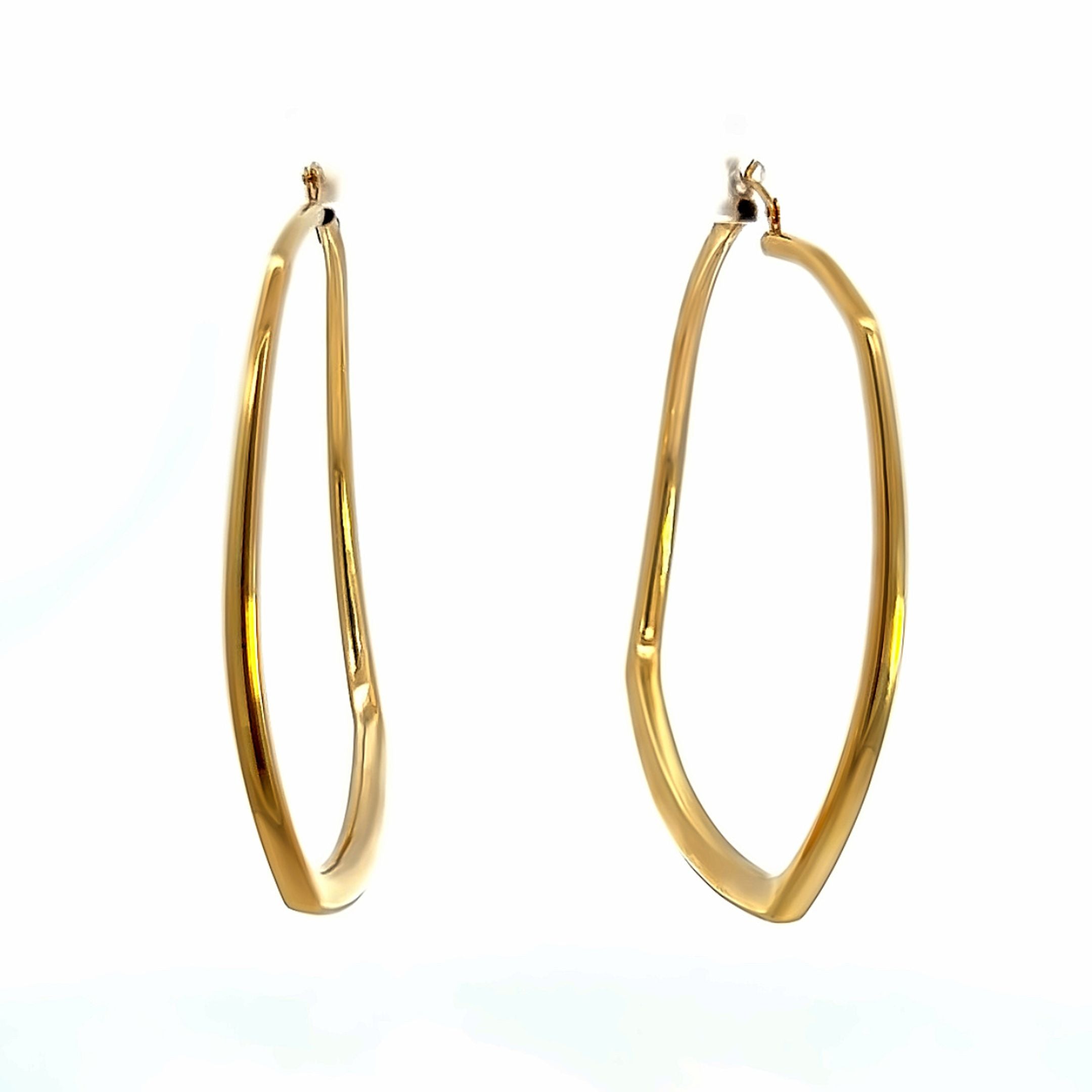 E- 14k yg Effedue Italian hoop