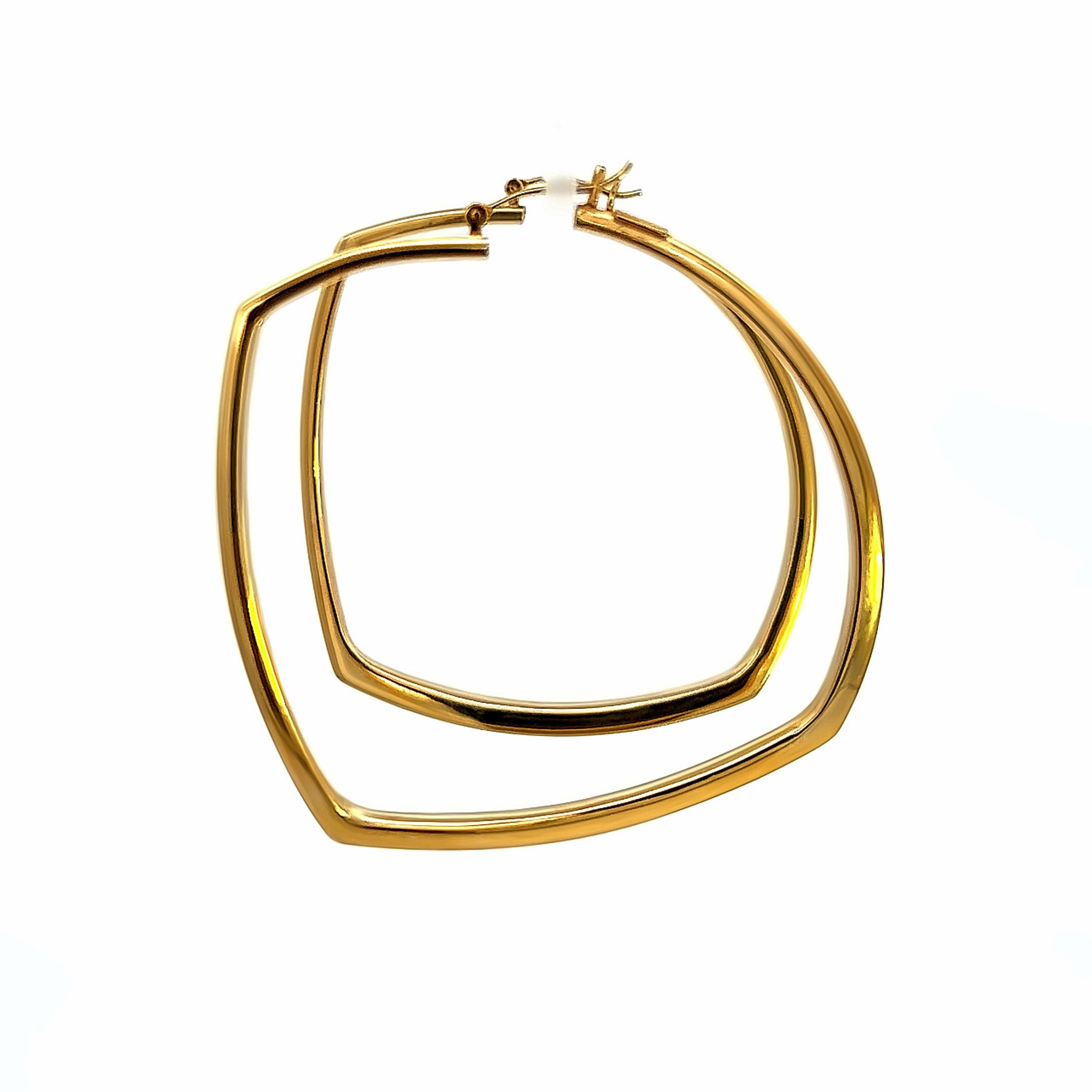 E- 14k yg Effedue Italian hoop