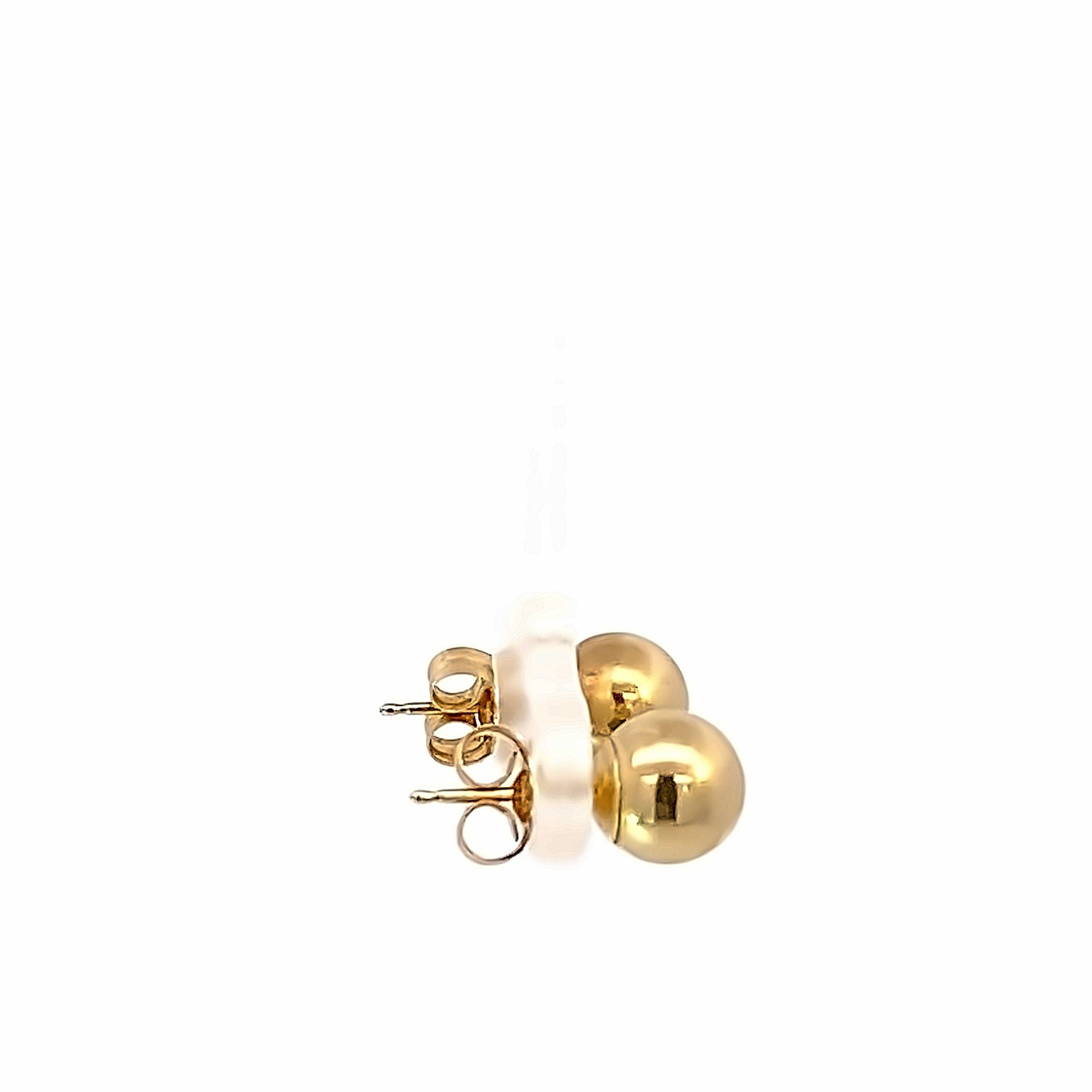 E- 14k yg 6.6mm studs dwt- .34
