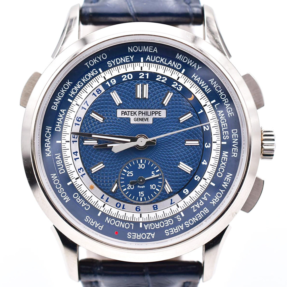 World Time 39.5mm Flyback Chronograph - White Gold 5930G-001