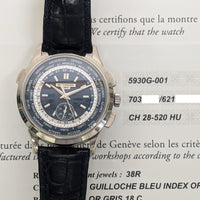 World Time 39.5mm Flyback Chronograph - White Gold 5930G-001