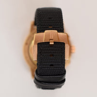 Code 11.59 41mm Rose Gold Black Rubber-Coated Strap 26393NR.OO.A002KB.01