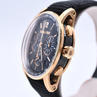 Code 11.59 41mm Rose Gold Black Rubber-Coated Strap 26393NR.OO.A002KB.01