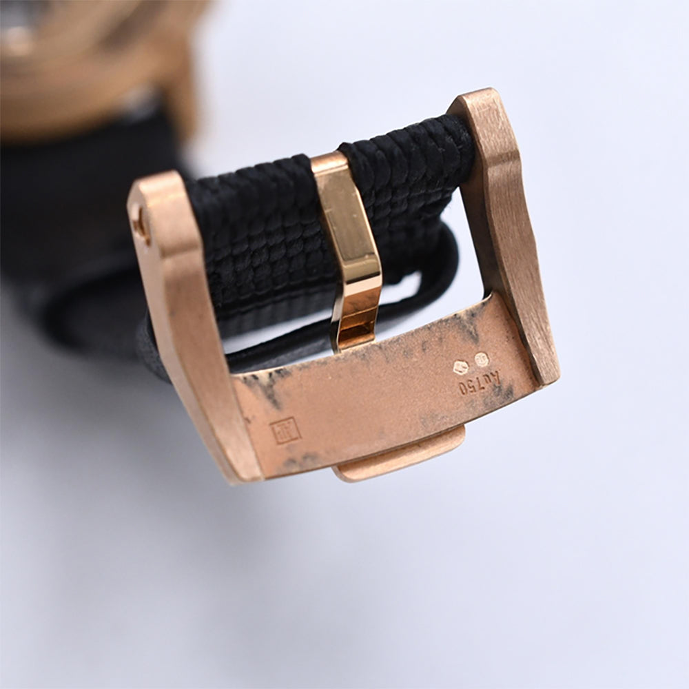 Code 11.59 41mm Rose Gold Black Rubber-Coated Strap 26393NR.OO.A002KB.01