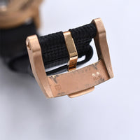 Code 11.59 41mm Rose Gold Black Rubber-Coated Strap 26393NR.OO.A002KB.01