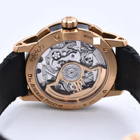 Code 11.59 41mm Rose Gold Black Rubber-Coated Strap 26393NR.OO.A002KB.01