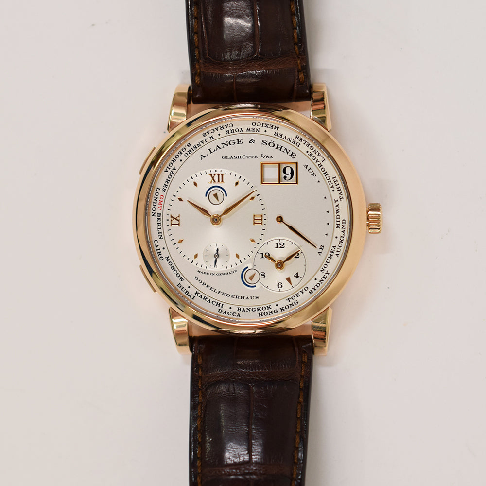 Lange 1 Time Zone 41.9mm Rose Gold Manually Winding 116.032