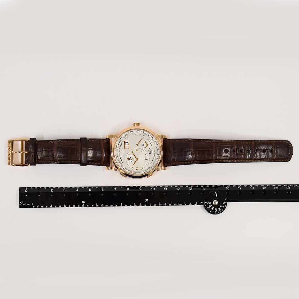 Lange 1 Time Zone 41.9mm Rose Gold Manually Winding 116.032