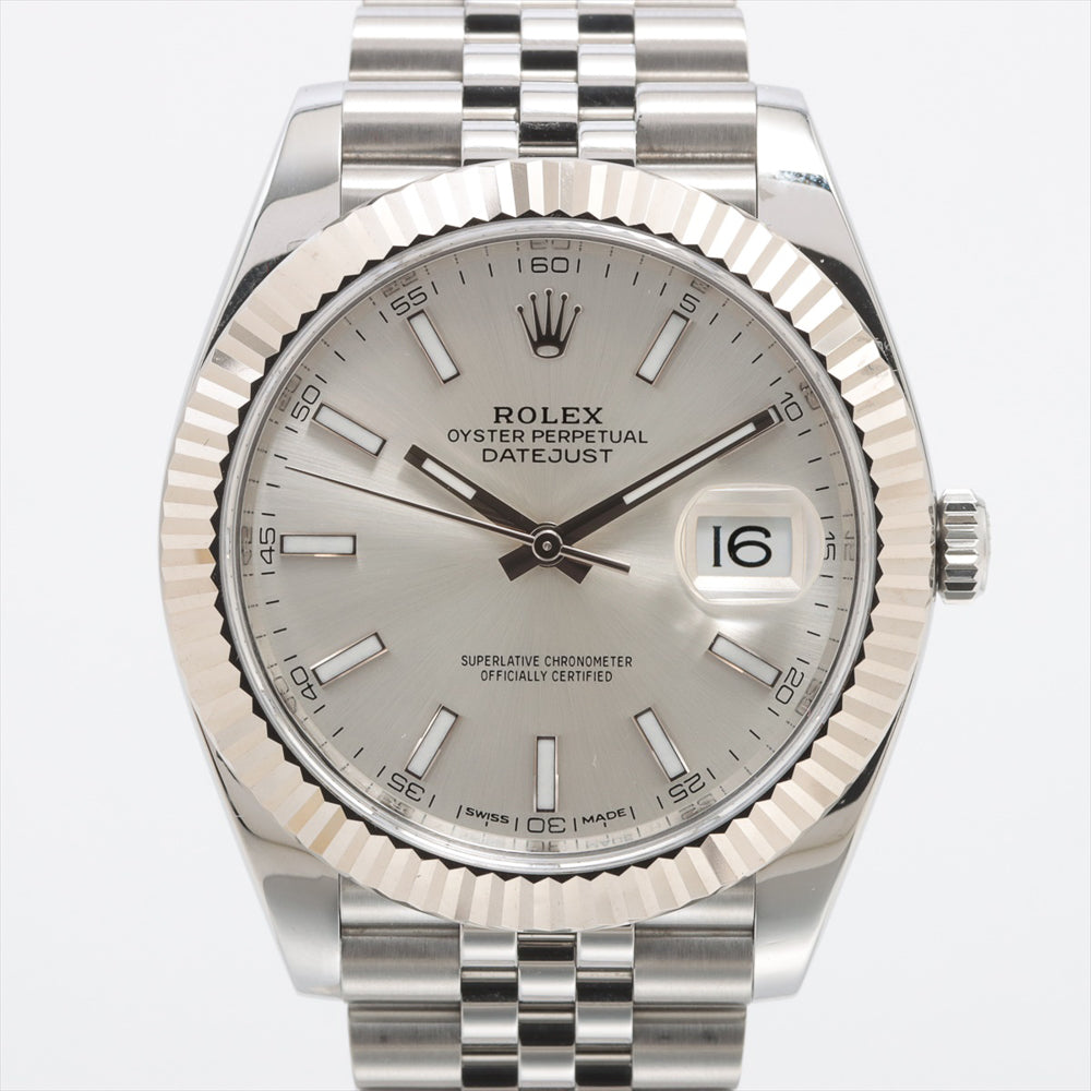 Datejust 41mm Steel and White Gold 126334