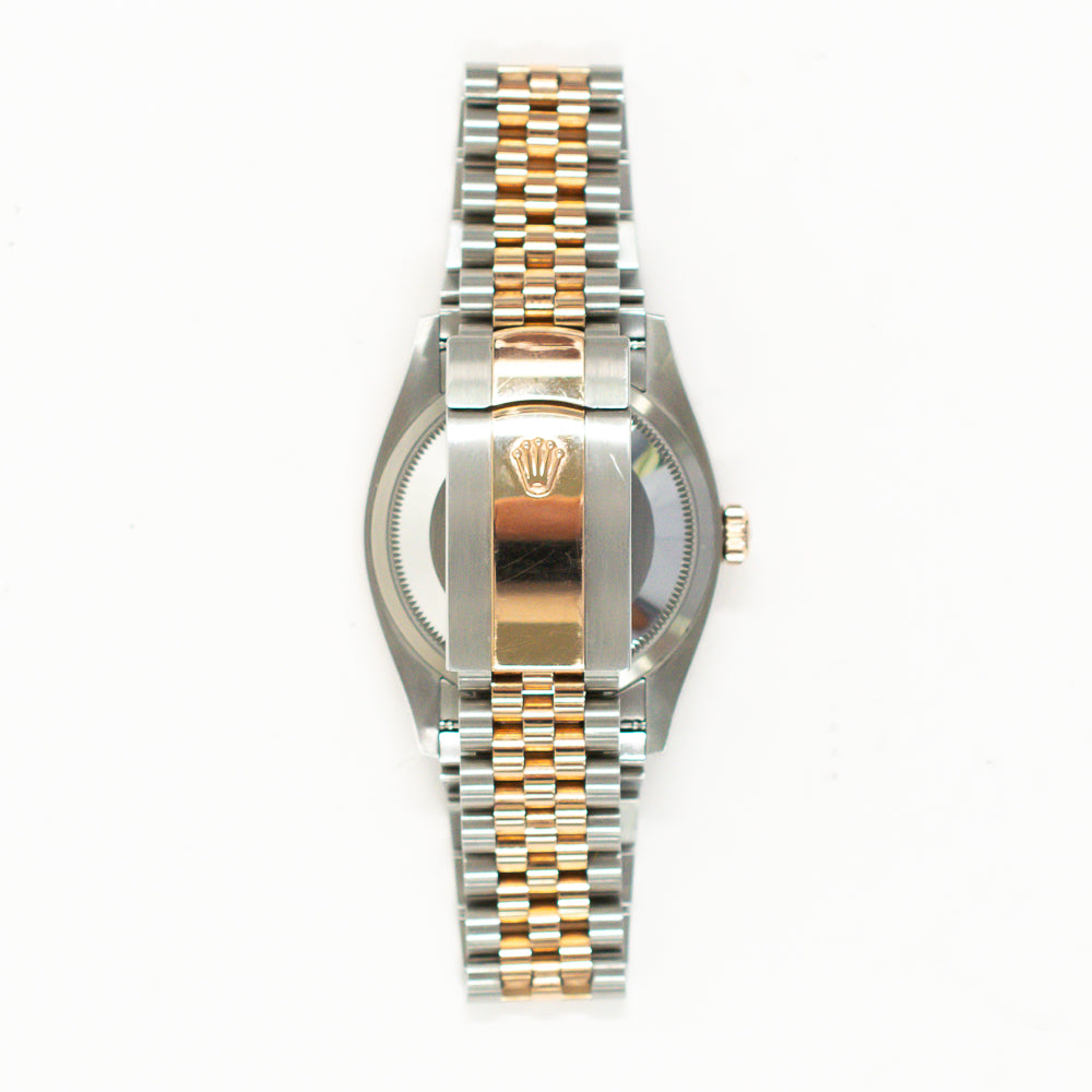 Datejust 36mm Diamond Bezel Steel and Rose Gold 126281RBR