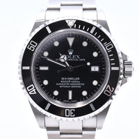 Sea-Dweller Vintage Plexi 40mm Steel Black  Aluminum Bezel  16600