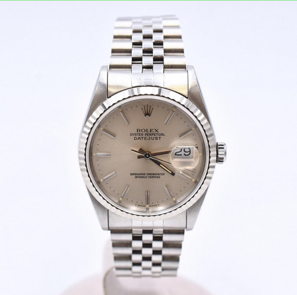 Datejust 36mm Steel and White Gold 16234