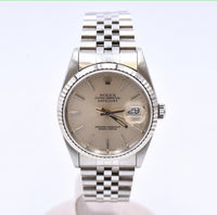 Datejust 36mm Steel and White Gold 16234