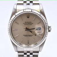 Datejust 36mm Steel and White Gold 16234