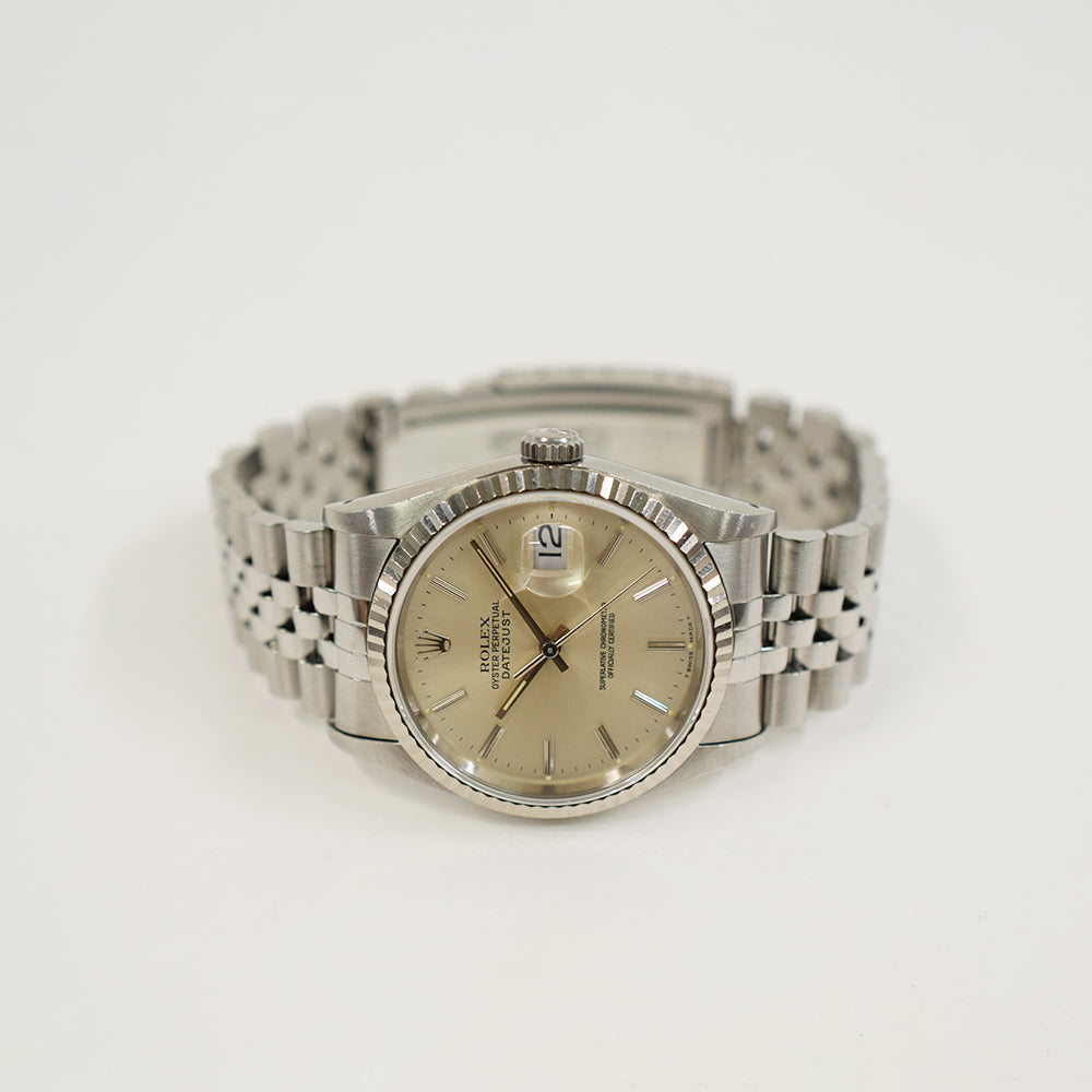 Datejust 36mm Steel and White Gold 16234
