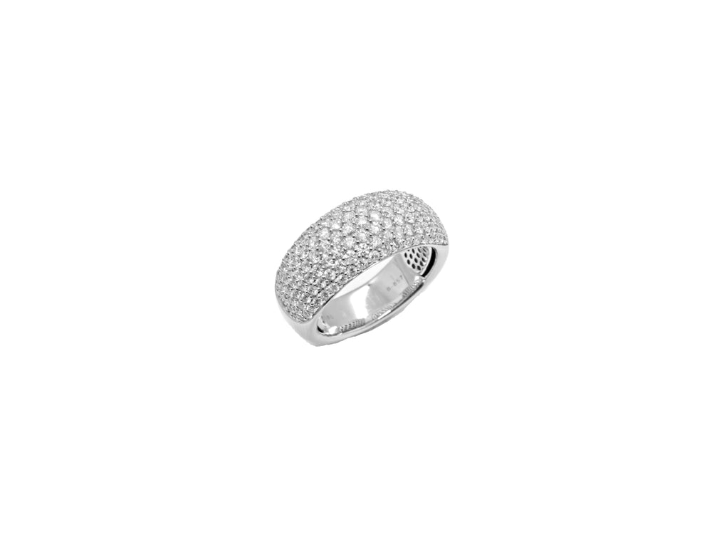 14kt wg dia pave dome ring 2.0