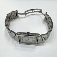 Tank Solo Large - Steel 34.8mm x 27.4mm Quartz W5200014