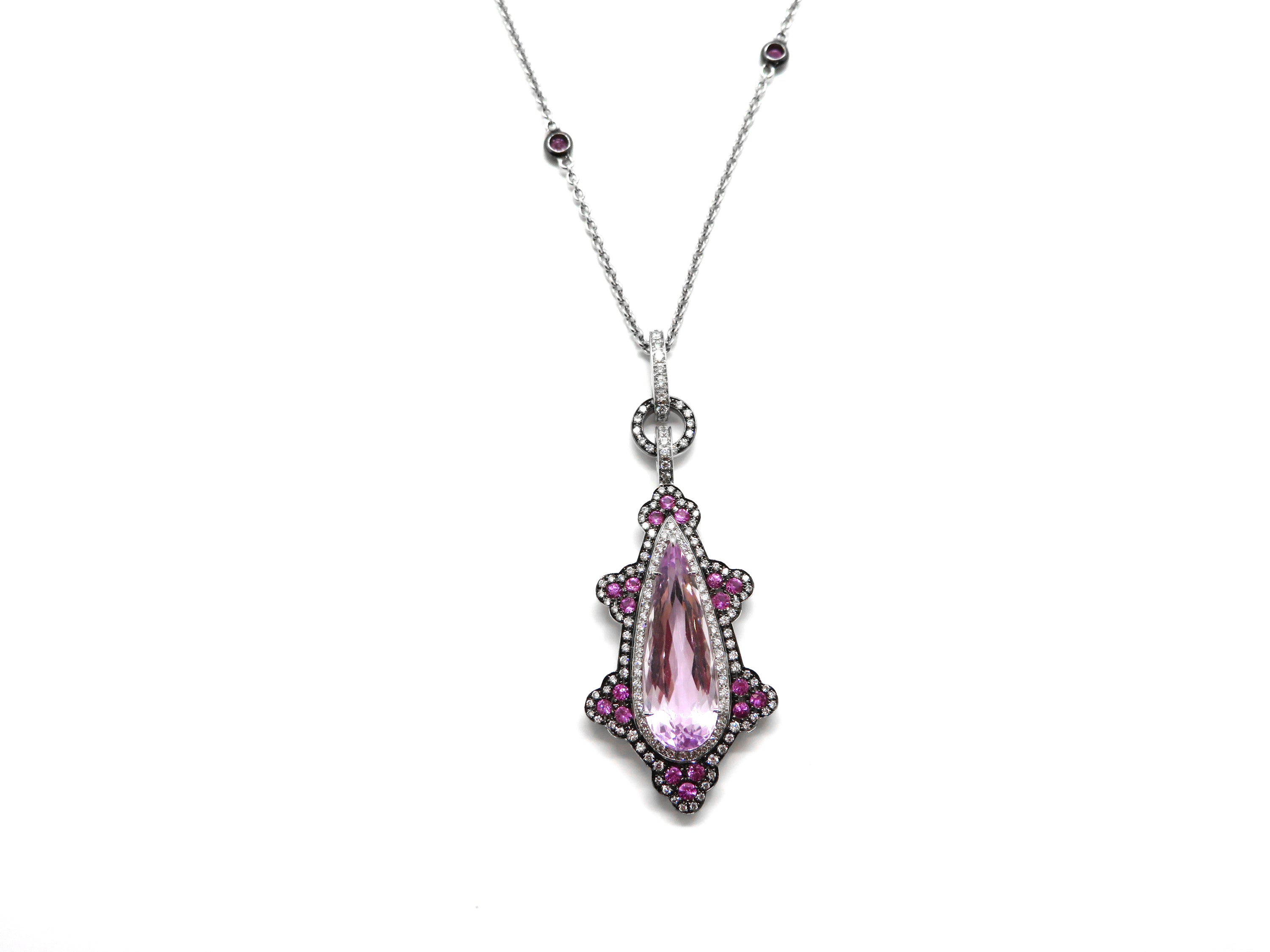 18kt wg dia .52ct, kunzite App