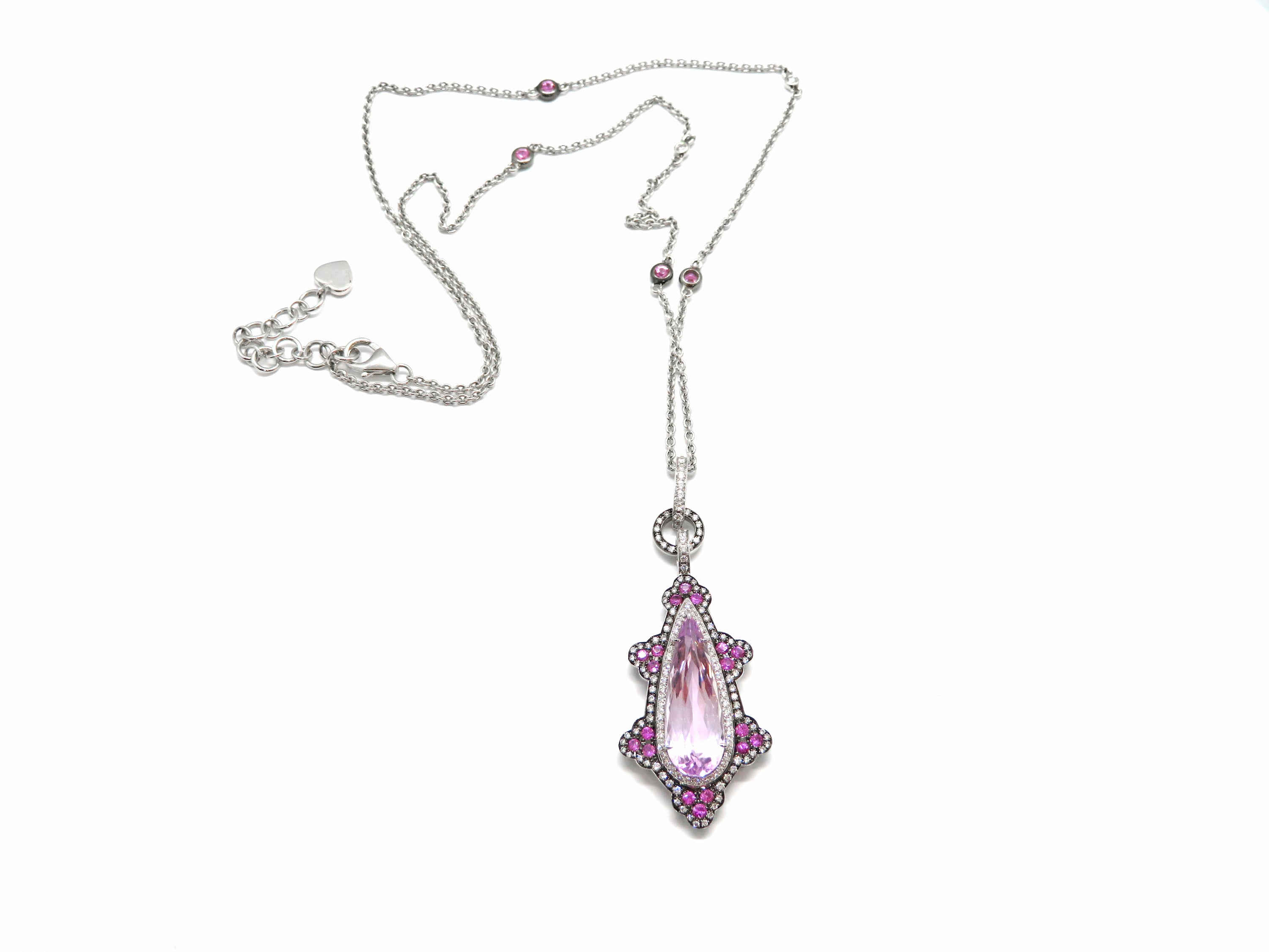 18kt wg dia .52ct, kunzite App