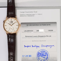 Lange 1 Moon Phase 38.5 mm Rose Gold Manual Winding 381.032