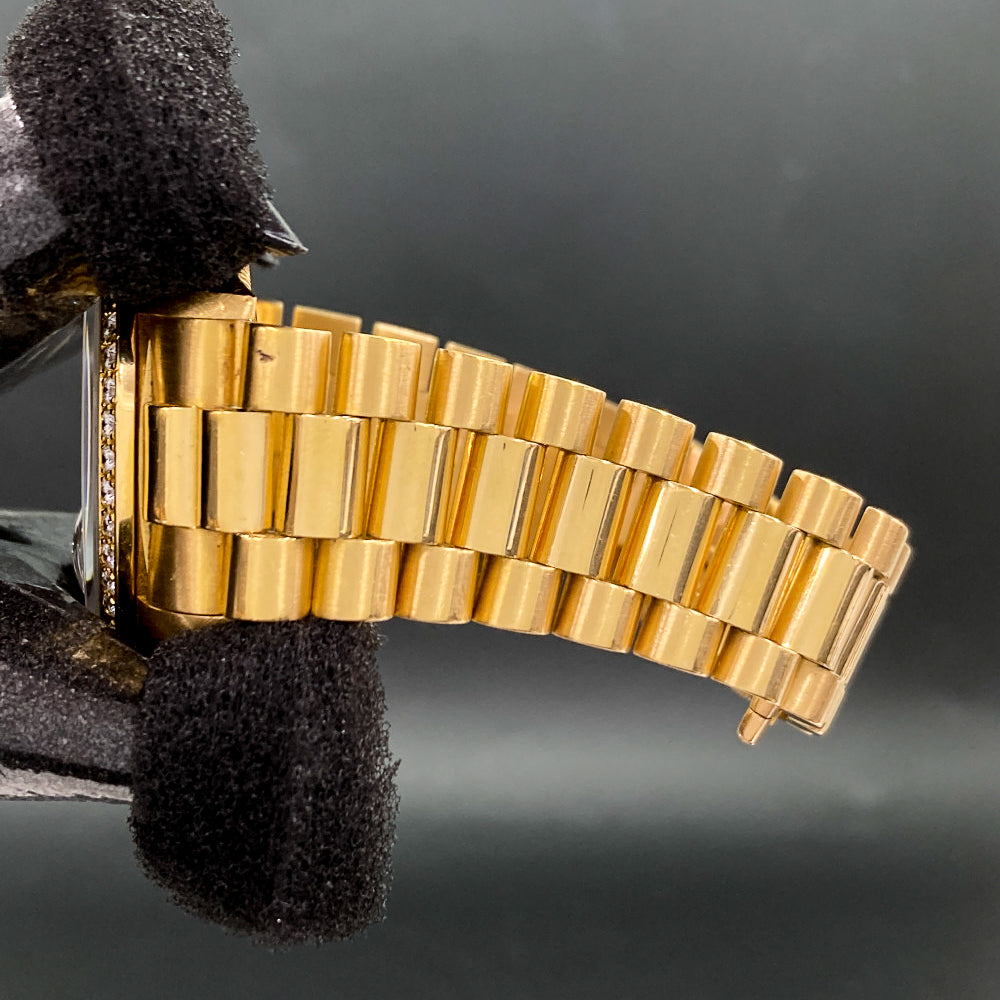 Day-Date President 36mm Diamond Bezel Yellow Gold 18048