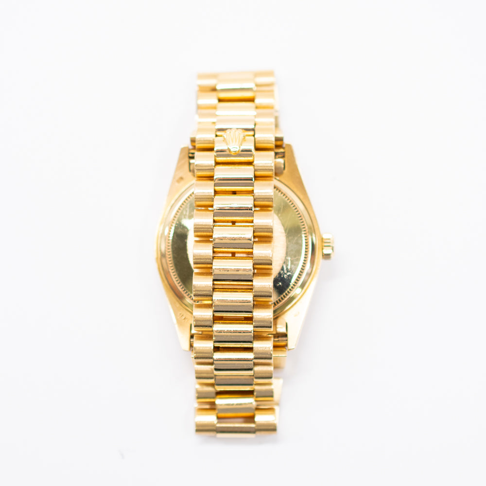 Day-Date President 36mm Diamond Bezel Yellow Gold 18048