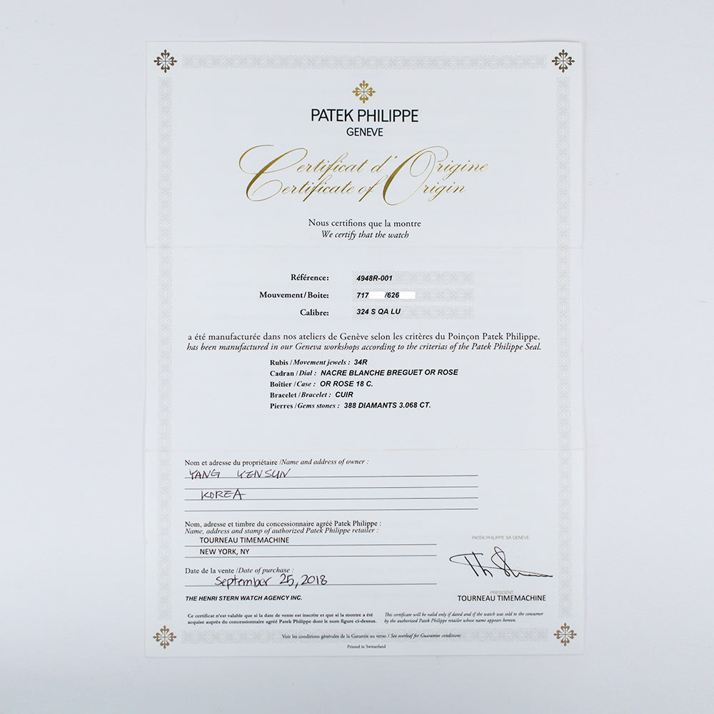 Complications Annual Calendar 38mm Diamond Bezel, Case, Lugs, Crown, and Buckle Rose Gold 4948R-001