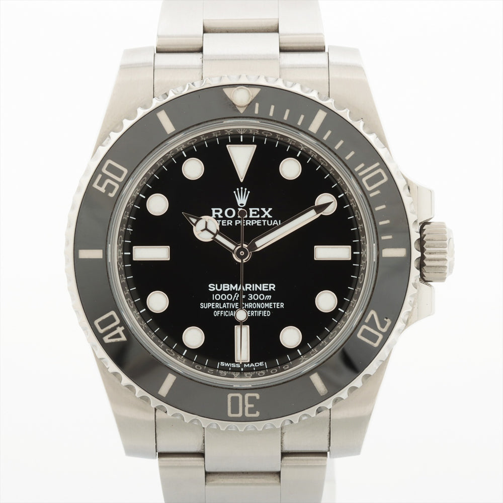 Submariner No Date 40mm Steel Ceramic Bezel 114060