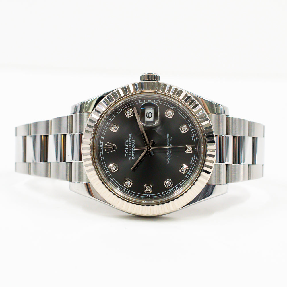 Datejust II Steel and White Gold 116334G
