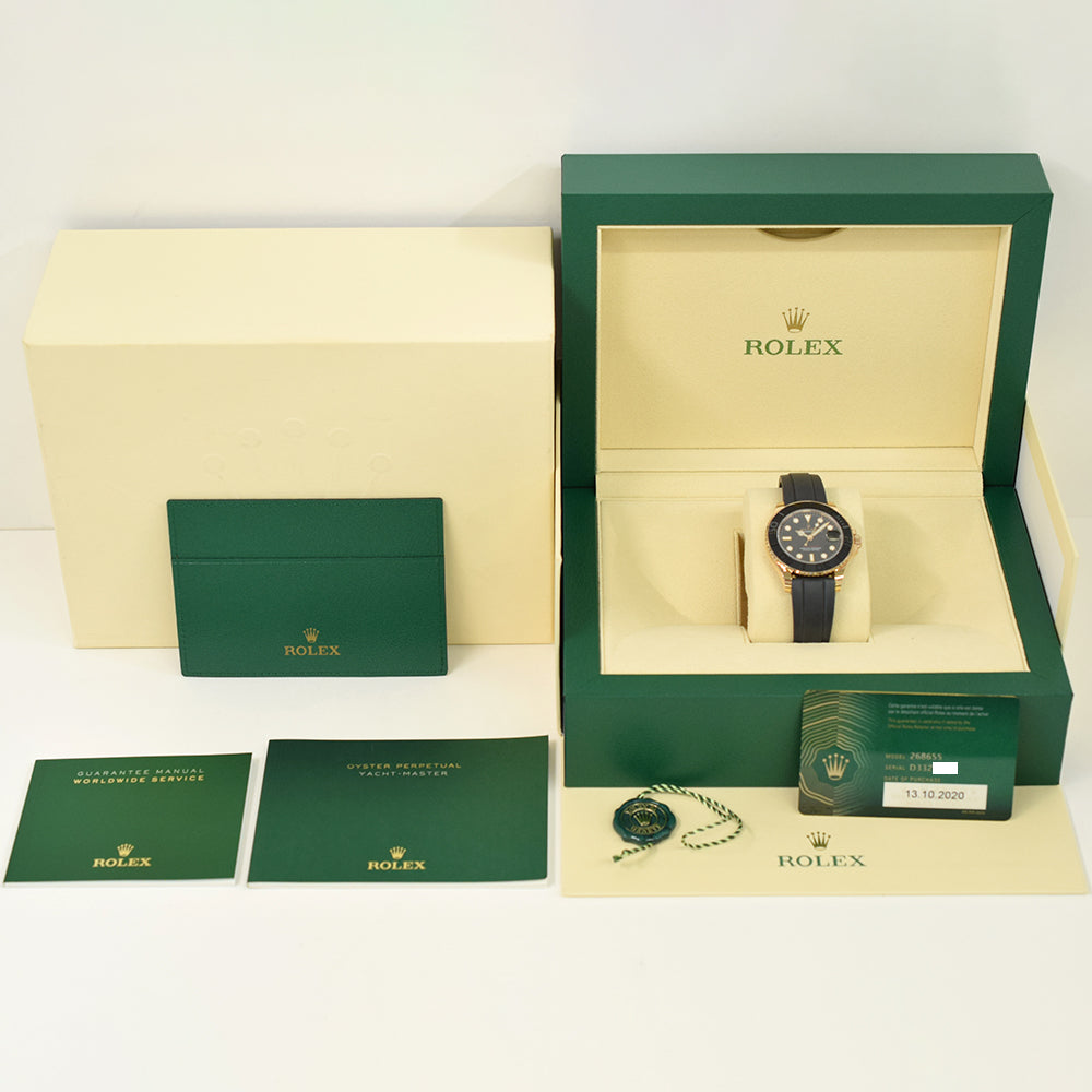 Yacht-Master 37mm Rose Gold on Strap 268655