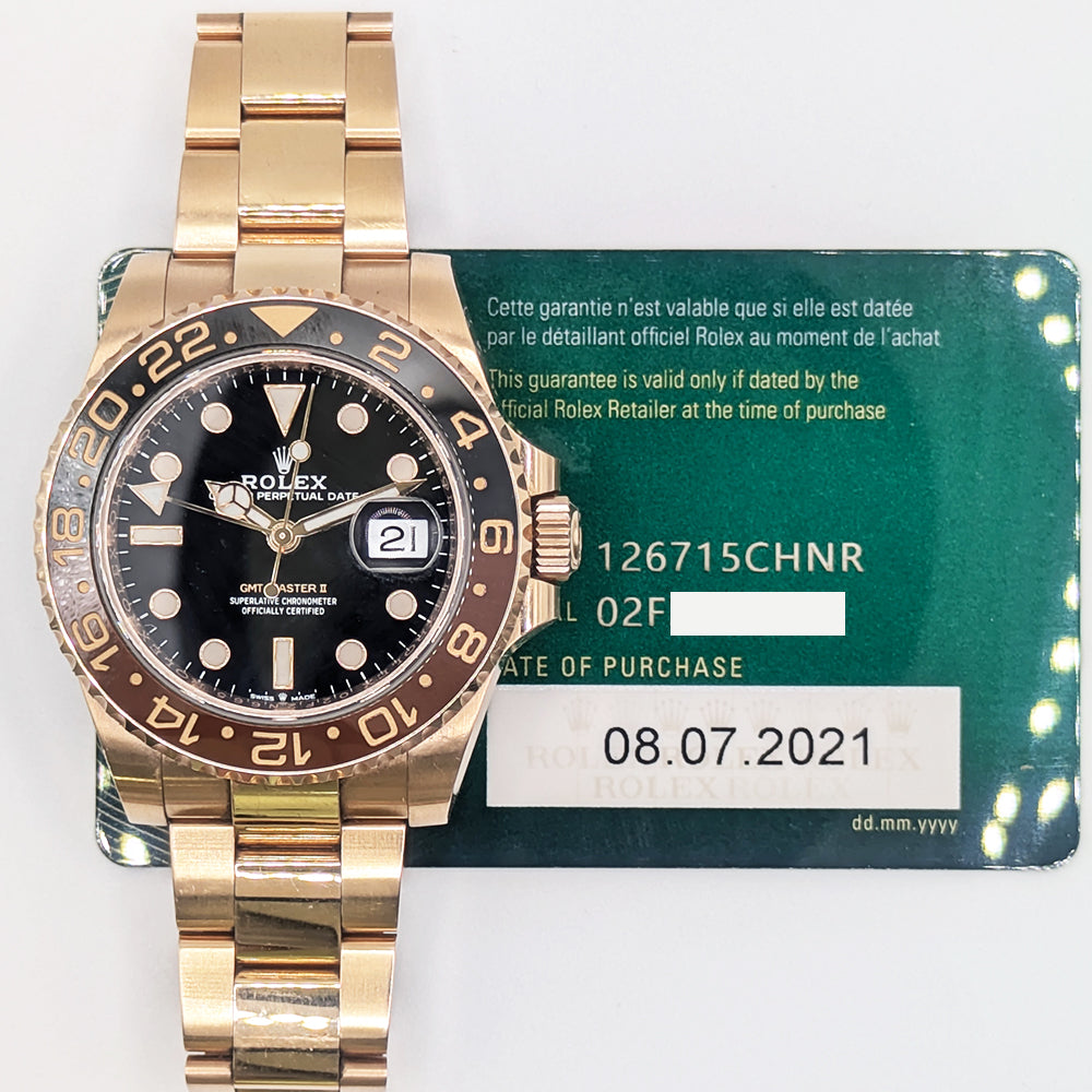 GMT-Master II "Root Beer" Rose Gold 126715CHNR