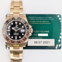 GMT-Master II "Root Beer" Rose Gold 126715CHNR