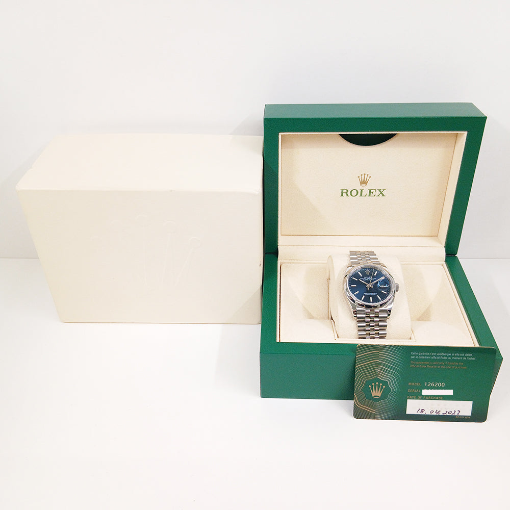 Datejust 36mm Domed Bezel Steel 126200