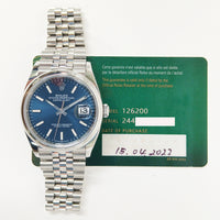 Datejust 36mm Domed Bezel Steel 126200