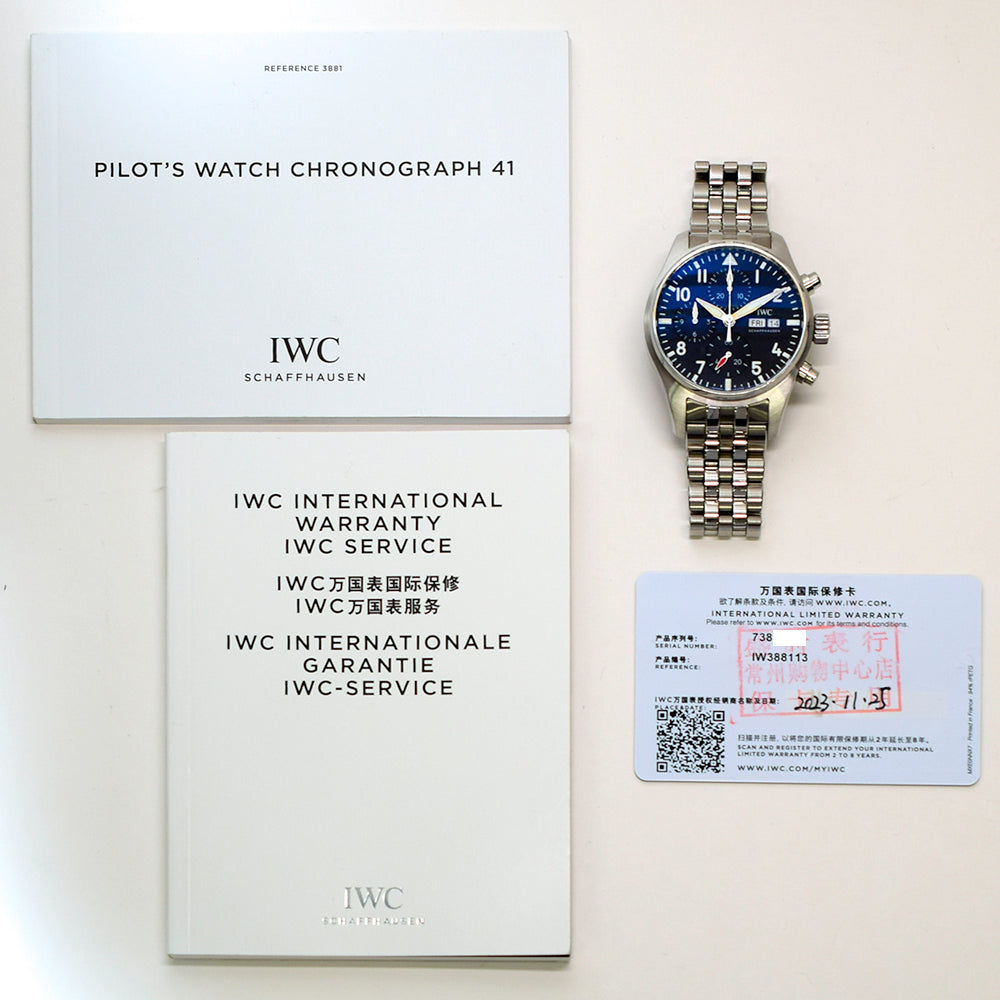 Pilot's Watch 41mm Chronograph Stainless Steel IW388113