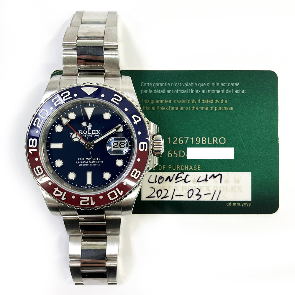 GMT-Master II White Gold "Pepsi" 126719BLRO