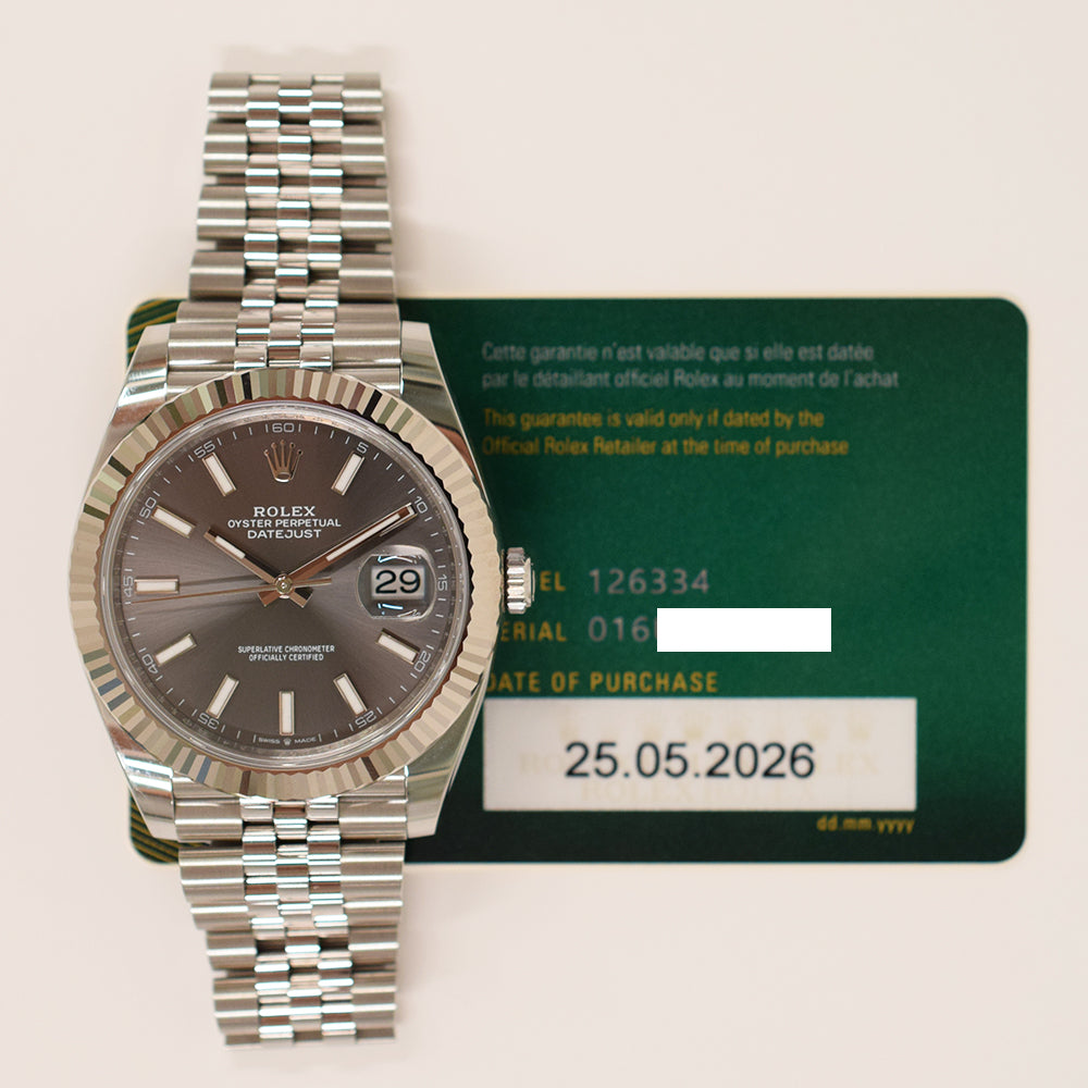 Datejust 41mm Steel and White Gold 126334