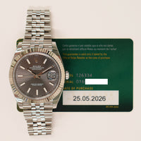 Datejust 41mm Steel and White Gold 126334