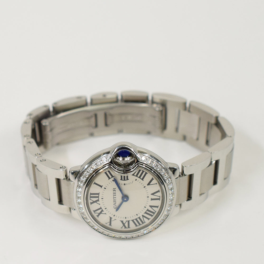 Ballon Bleu Small 28mm Diamond Bezel Steel W4BB0015