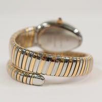Serpenti Tubogas 35mm Stainless Steel and Rose Gold Diamond-set Bezel quartz 103071