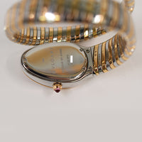 Serpenti Tubogas 35mm Stainless Steel and Rose Gold Diamond-set Bezel quartz 103071