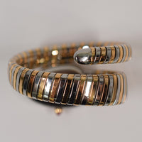 Serpenti Tubogas 35mm Stainless Steel and Rose Gold Diamond-set Bezel quartz 103071