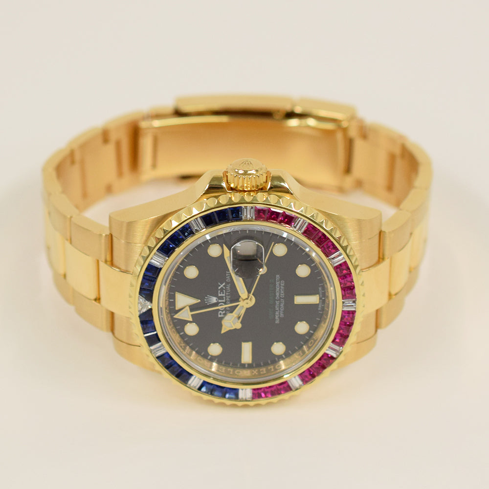GMT-Master II "SARU" Sapphire/Ruby/Diamond Bezel 116748SARU