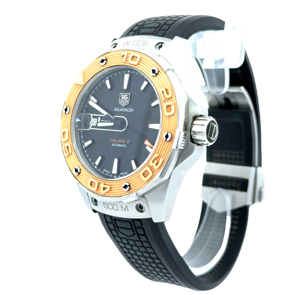 Pre-Owned TAG Heuer Aquaracer Calibre 5 Two-Tone Steel & Gold 500M