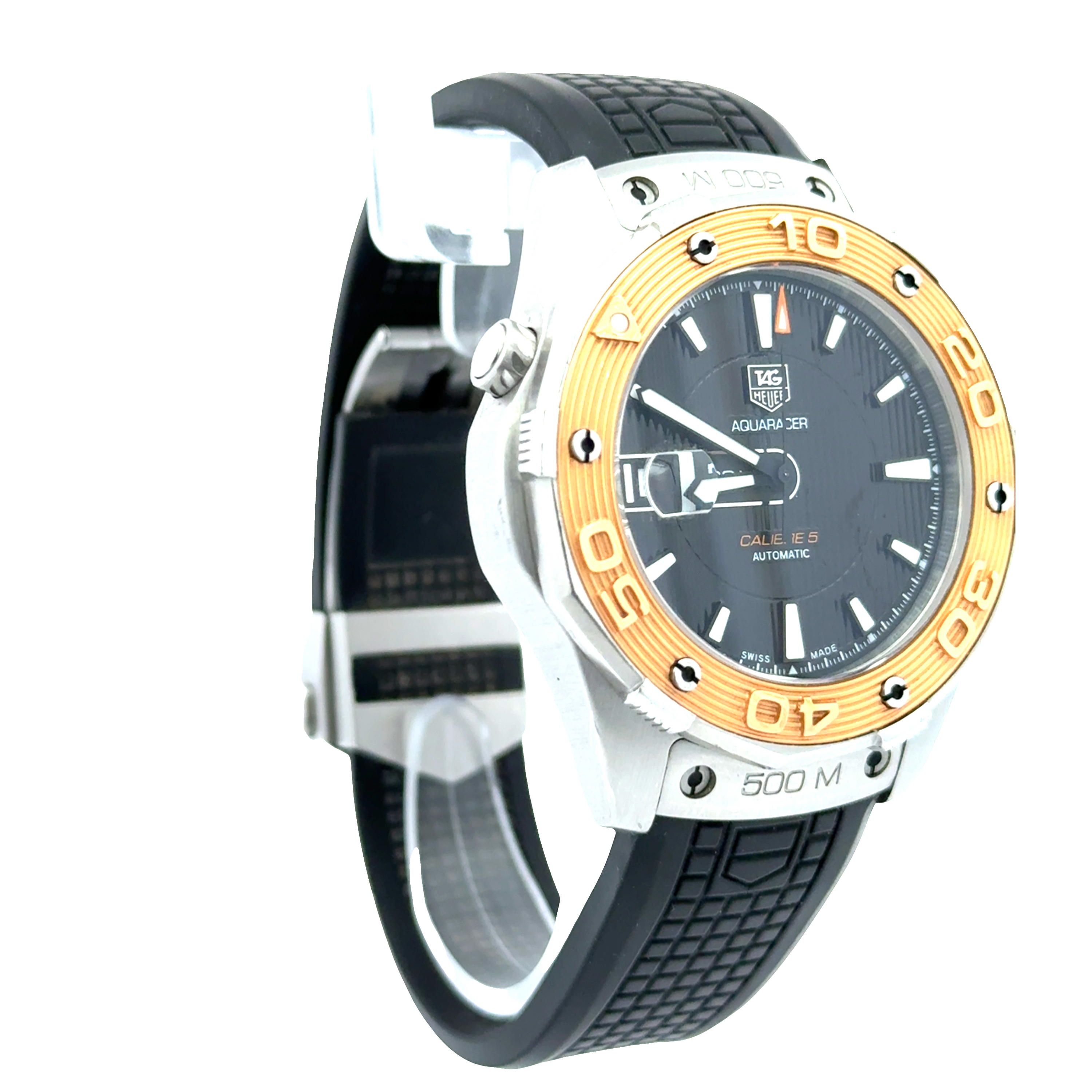 Pre-Owned TAG Heuer Aquaracer Calibre 5 Two-Tone Steel & Gold 500M